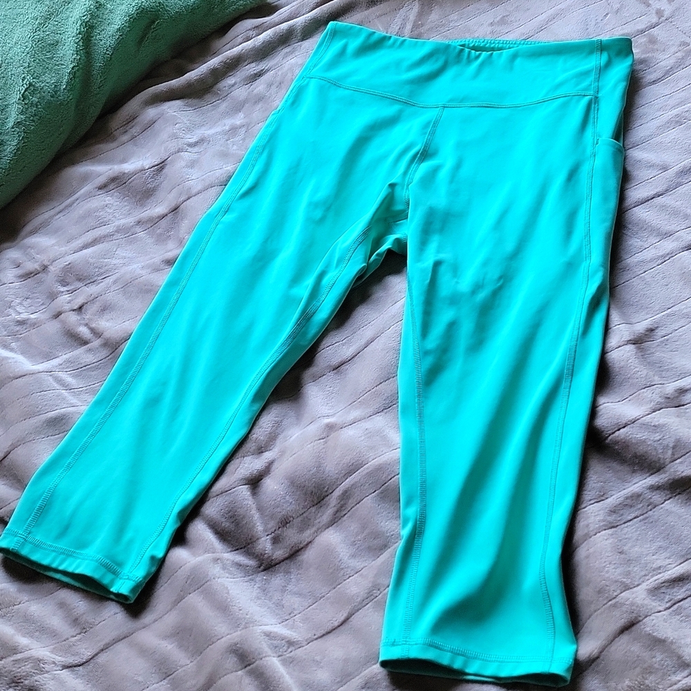 XL Tek Gear Ultrastretch Polyester Green Leggings